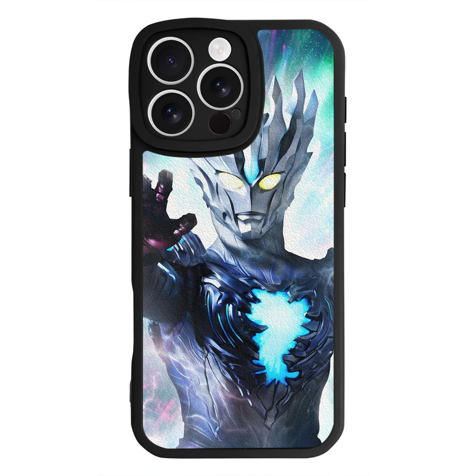 （画像用） ウルトラマン Ultraman 【iPhone 16シリーズ対応】シリコンスマホケース（レザー調） 材質：シリコン
